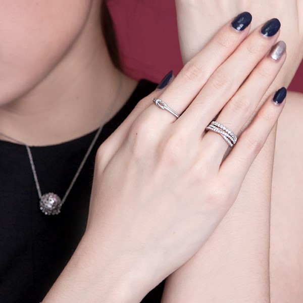高貴氣質 925純銀 女款戒指飾品 