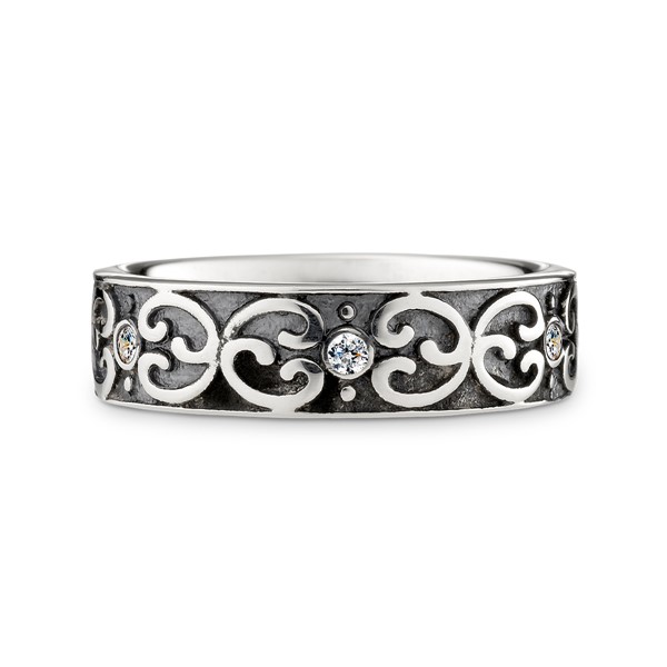 經典紋飾 925純銀 女款戒指飾品