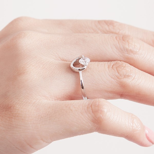 都會女性環繞設計 純銀 女款戒指飾品