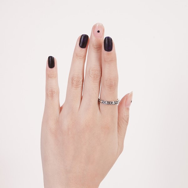 黑色河流染黑 925純銀 女款戒指飾品
