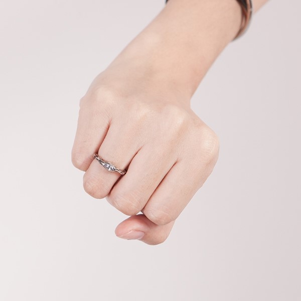 獨特染黑 純銀 女款戒指飾品