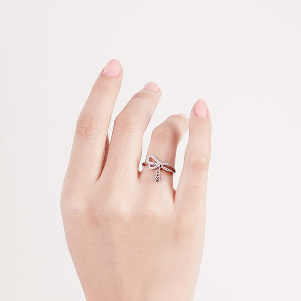 花之戀簡約 純銀 女款戒指飾品