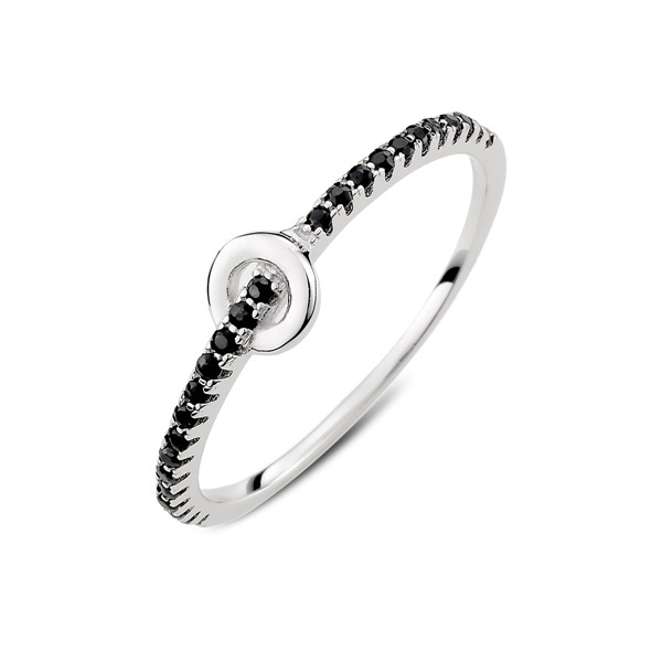 典雅設計彩鑽 純銀 女款戒指飾品 
