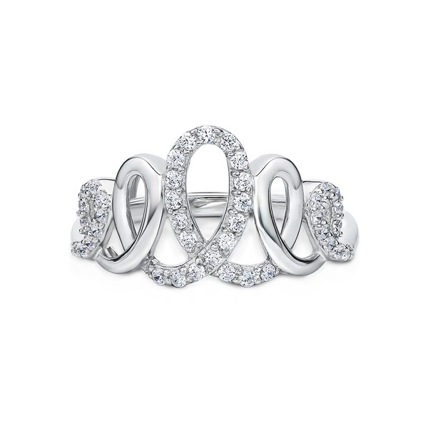 皇冠造型奢華 純銀 女款戒指飾品 