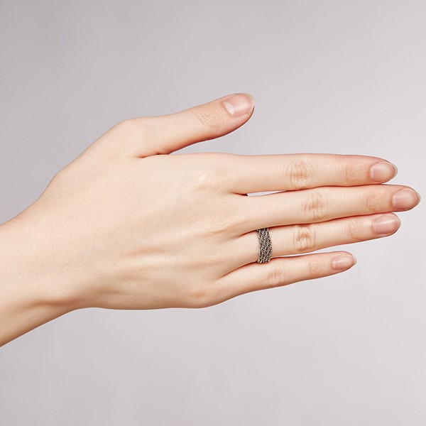 直率個性麻花 純銀 女款戒指飾品