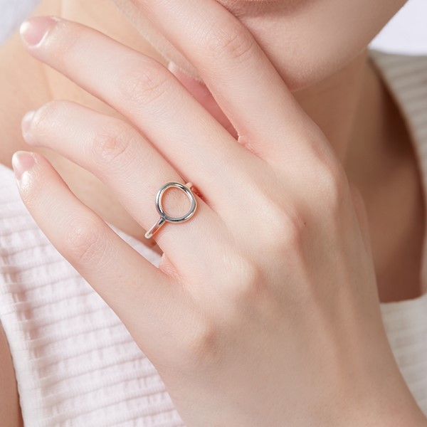 姊妹款時光之洞簡約 925純銀 女款戒指飾品