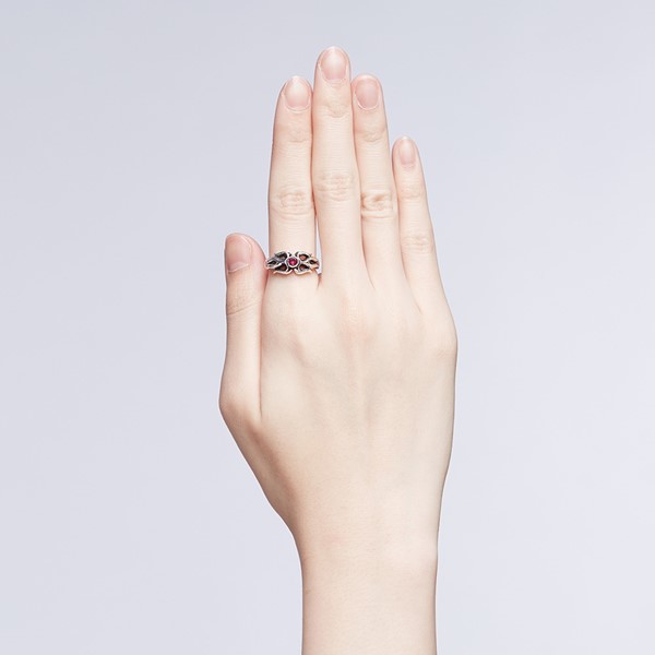 火焰個性 純銀 女款戒指飾品