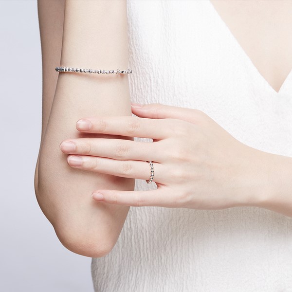 想像空間珠珠 925純銀 女款戒指飾品