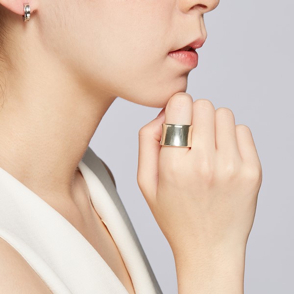 個性素面簡約 純銀 女款戒指飾品