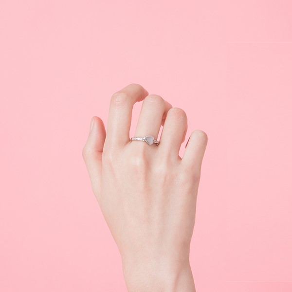 尋找愛蜜莉心型葉 925純銀 女款戒指飾品