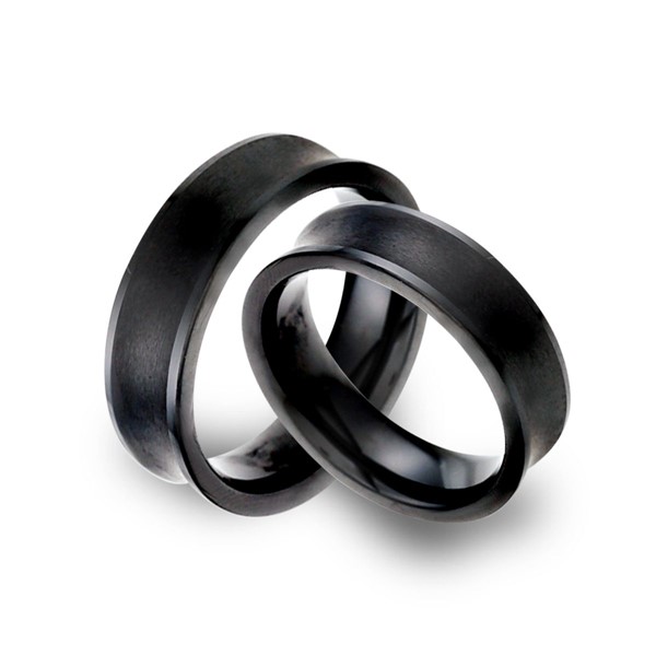 經典經典凹弧寬版 陶瓷 男款戒指