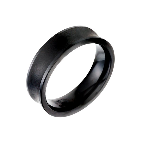 經典經典凹弧寬版 陶瓷 男款戒指