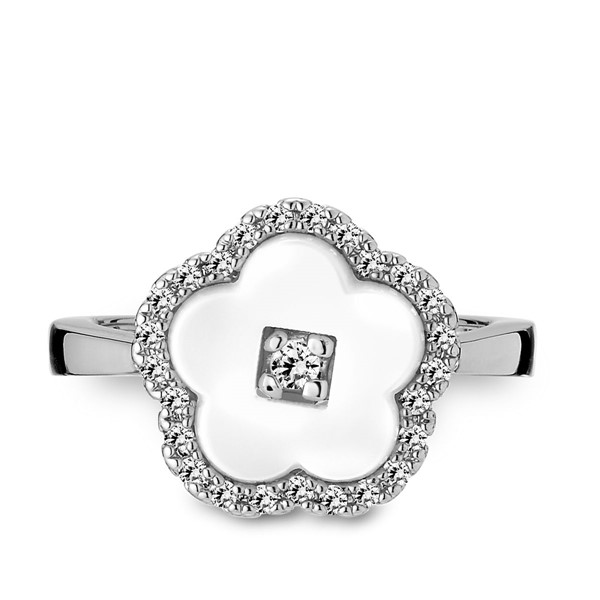 花邊鑽 陶瓷 女款飾品戒指 