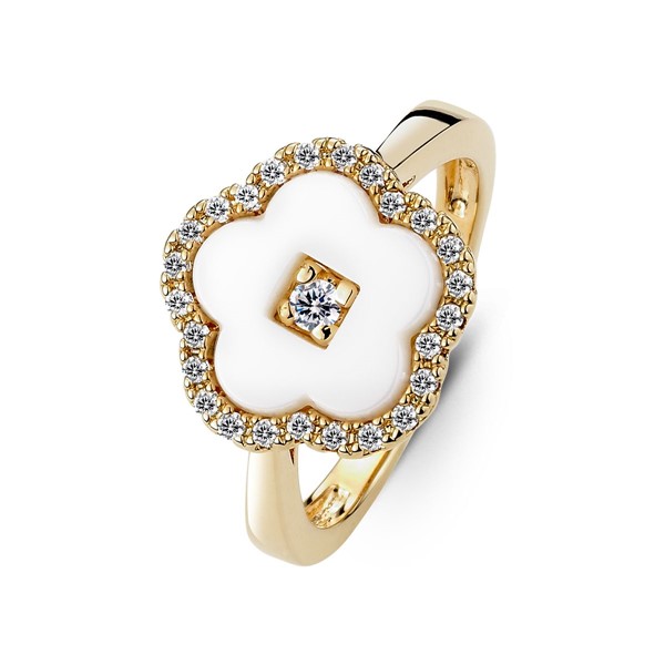 花邊鑽 陶瓷 女款飾品戒指 