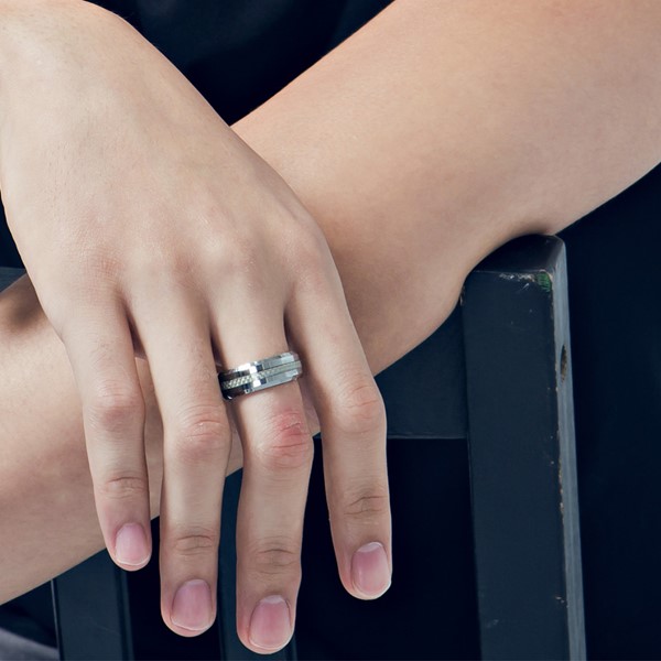 典雅格環 鎢鋼 男款戒指