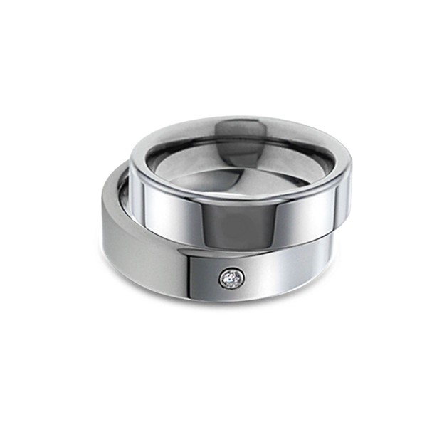 經典單鑽 鎢鋼 男款戒指