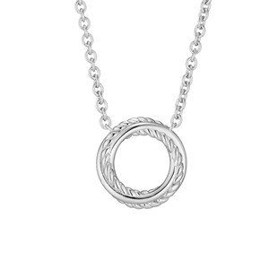 情定日冕 純銀 男款情侶項鍊/對鍊