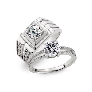 婚禮上的承諾  鉑金(白金)結婚對戒