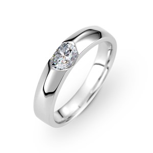 愛的城堡 鉑金(白金) 男款結婚對戒