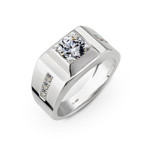 一輩子的約定 鉑金(白金) 男款結婚對戒