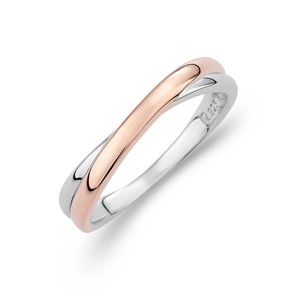 同向而行 雙色鉑金(白金)男款結婚戒指