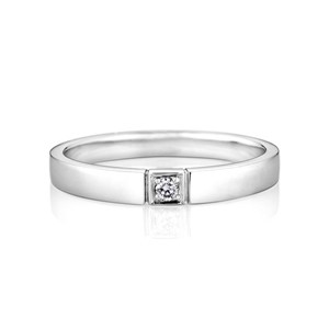 璀璨之星 鉑金(白金)男款結婚對戒