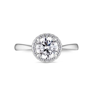 極光之心 鉑金(白金)1克拉 求婚訂婚鑽戒