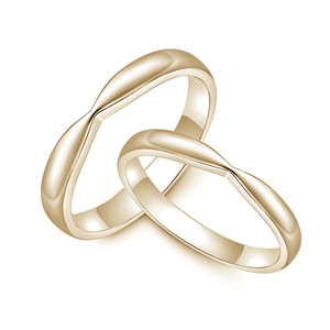 純粹的愛 黃金(14K金)結婚對戒