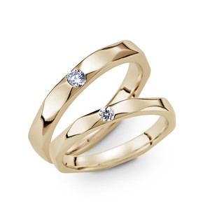 獨家記憶 黃金(14K金)鑽石結婚對戒