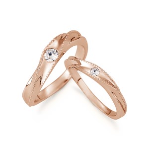 守護誓言 玫瑰金(18K金)鑽石結婚對戒