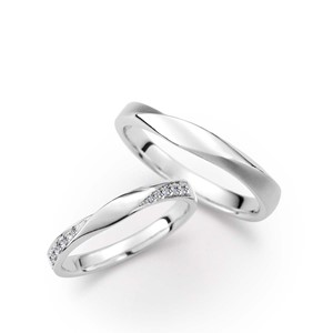 星系引力-星環 925純銀/真鑽 結婚對戒
