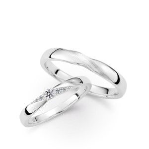星系引力-心點 925純銀/真鑽 結婚對戒