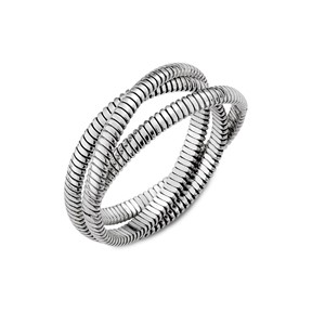 蛇紋造型 925純銀 女款戒指飾品