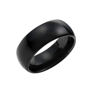 經典黑色依戀寬版 陶瓷 男款戒指飾品