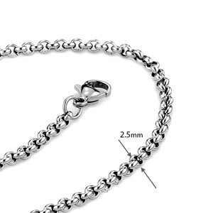 西德鋼珍珠鍊|0.25cm 鍊子,延長鍊